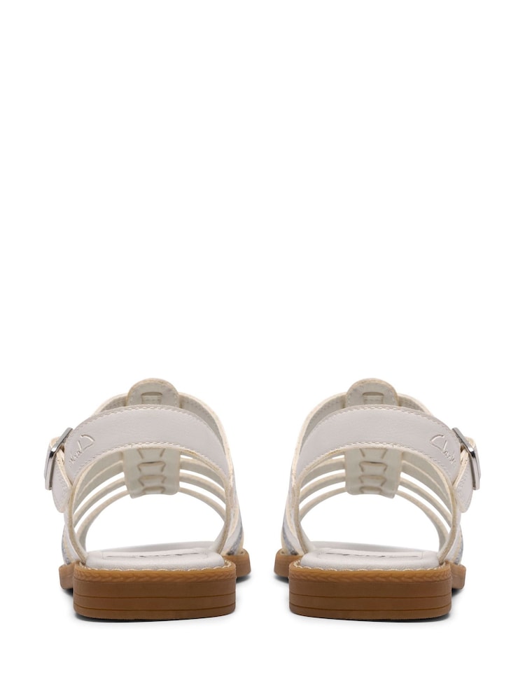 Alb - Clarks Luana Hope Sandals - Imaginea 6 din 6