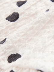 Monochrome Spot Strappy Crinkle Summer Dress (3-16yrs) - Image 8 of 8