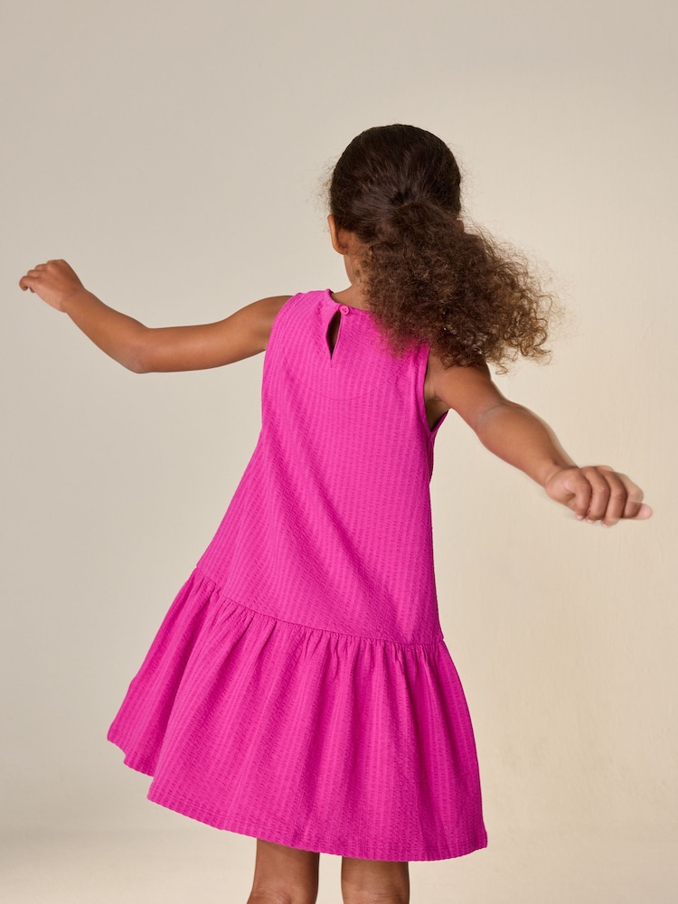 Magenta Pink Sleeveless Jersey Dress (3-16yrs) - Image 2 of 8