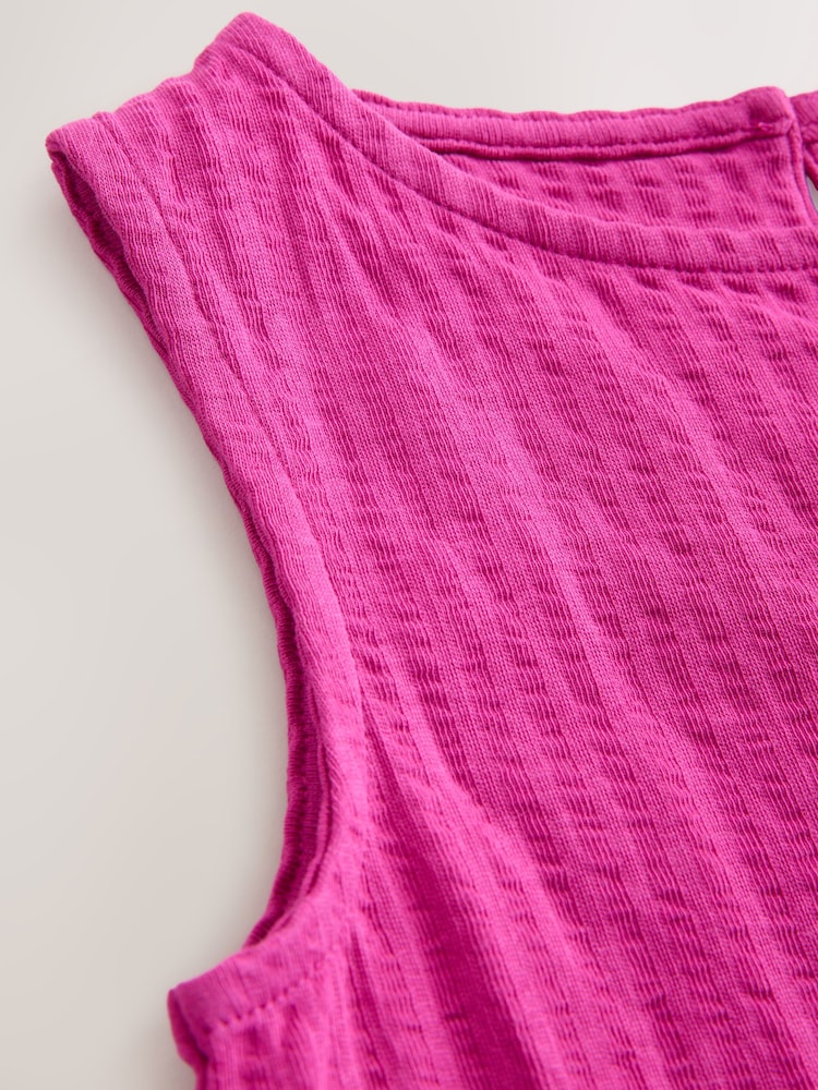 Magenta Pink Sleeveless Jersey Dress (3-16yrs) - Image 8 of 8