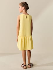 Yellow Sleeveless Jersey Dress (3-16yrs) - Image 3 of 8