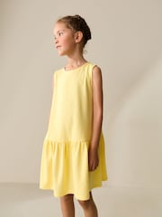 Yellow Sleeveless Jersey Dress (3-16yrs) - Image 4 of 8