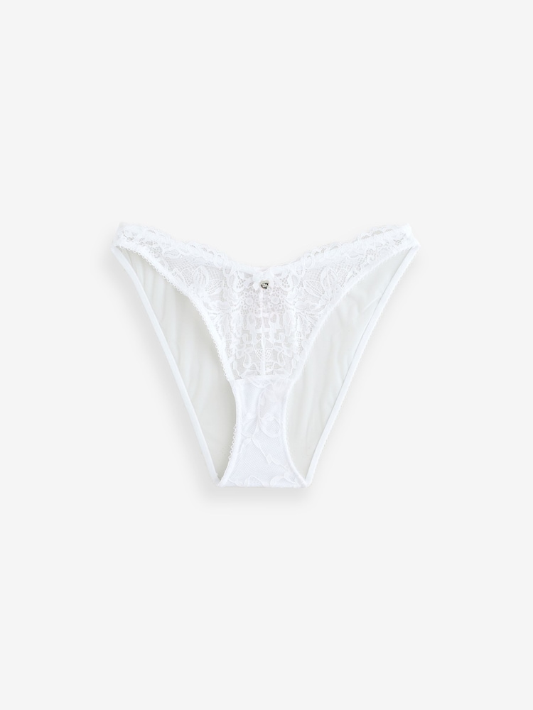 Boux Avenue White Brief Lace Billie Knickers - Image 5 of 5