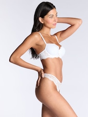 Boux Avenue White Emma Lace Thongs - Image 3 of 5