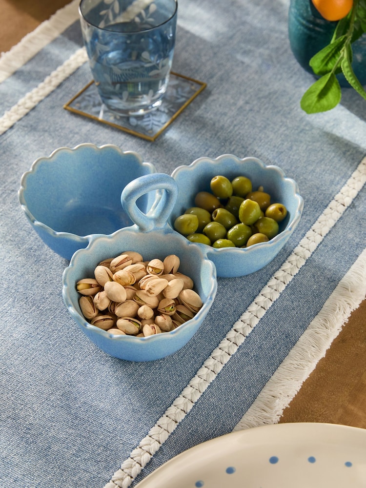 Blue Reactive Alice Scallop Edge Nibble Bowls - Image 1 of 4