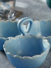 Blue Reactive Alice Scallop Edge Nibble Bowls - Image 3 of 4