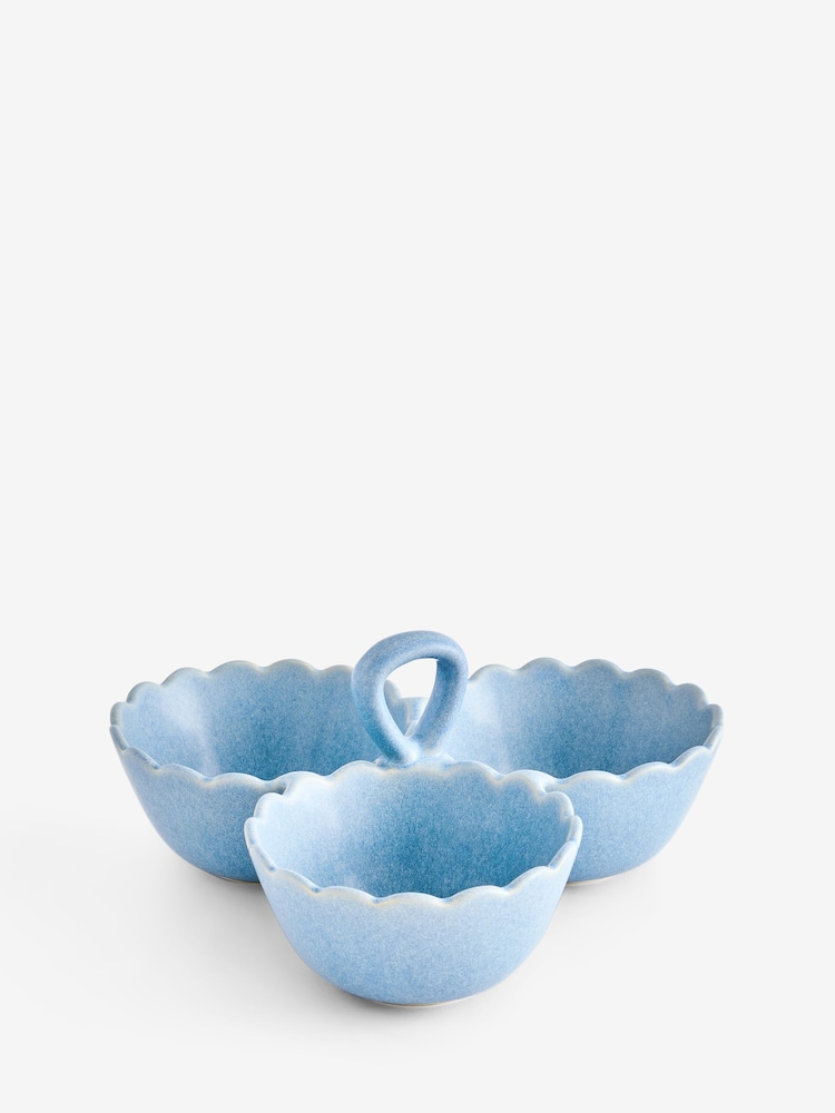 Blue Reactive Alice Scallop Edge Nibble Bowls - Image 4 of 4