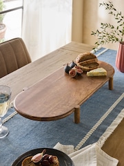 Natural Wood Footed Large Serving Board - Image 1 of 1