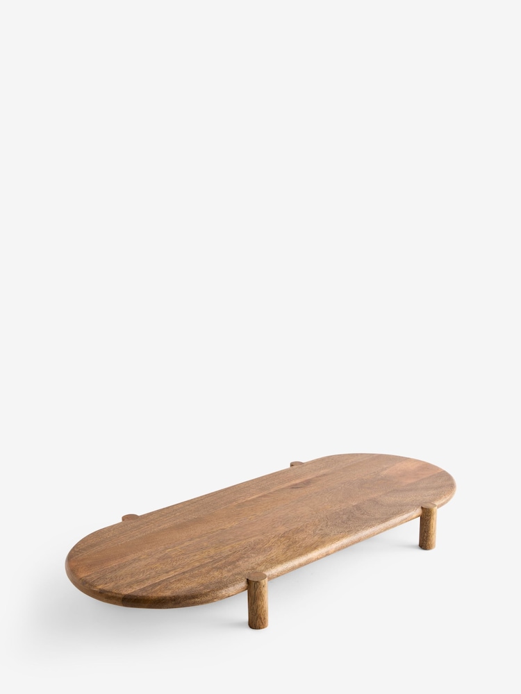 Natural Wood Footed Large Serving Board - Image 4 of 4