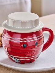 Red Cricket Mug with Lid - Image 3 of 4