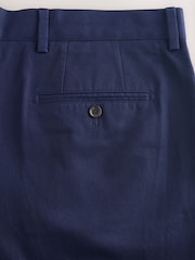 Navy Relaxed Fit Cotton Lyocell Blend Suit Trousers - Image 10 of 11