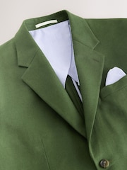 zelena - Jakna sproščenega kroja iz lanene mešanice - Slika 7 iz 10