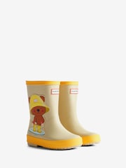 Hunter Yellow Kids First Bear Print Boots - Image 2 of 4