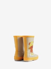 Hunter Yellow Kids First Bear Print Boots - Image 3 of 4