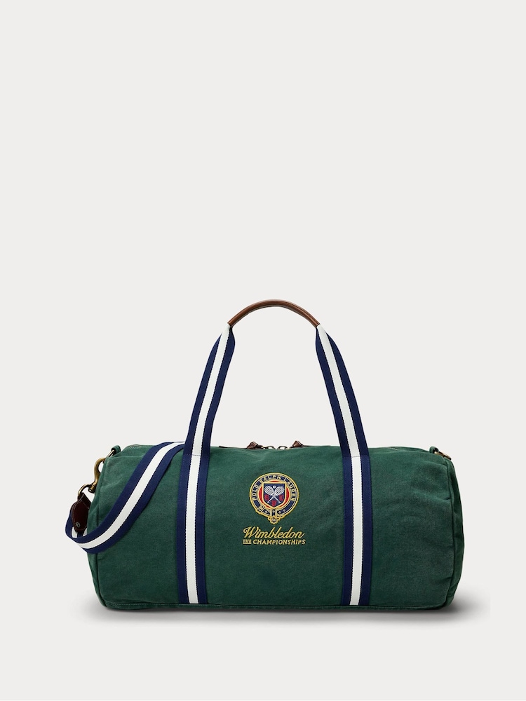 Polo Ralph Lauren Moss Agate Wimbledon Canvas Duffle Bag - Image 1 of 5