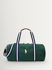 Polo Ralph Lauren Moss Agate Wimbledon Canvas Duffle Bag - Image 2 of 5