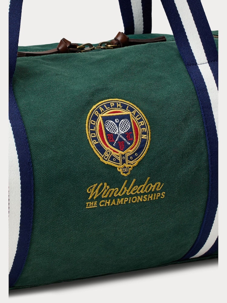 Polo Ralph Lauren Moss Agate Wimbledon Canvas Duffle Bag - Image 5 of 5