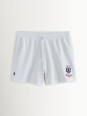 Polo Ralph Lauren White WImbledon 2026 Championship Relaxed Fit Shorts - Image 1 of 1