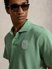 Polo Ralph Lauren Wimbledon Κοντομάνικη Μπλούζα Polo, κλασική γραμμή, από βαμβάκι/Λινό πλέγμα - Εικόνα 3 από 6
