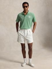 Polo Ralph Lauren Wimbledon Κοντομάνικη Μπλούζα Polo, κλασική γραμμή, από βαμβάκι/Λινό πλέγμα - Εικόνα 4 από 6