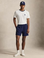 Polo Ralph Lauren Ceramic White Wimbledon Short Sleeve Custom Fit Performance T-Shirt - Image 1 of 3