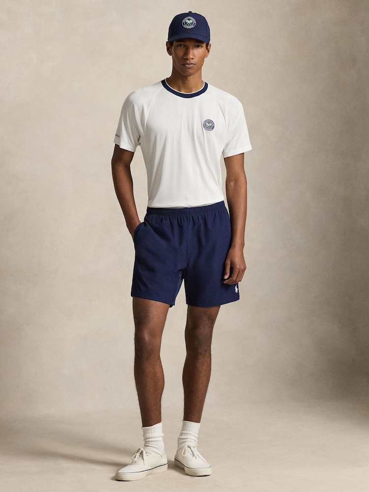 Polo Ralph Lauren Ceramic White Wimbledon Short Sleeve Custom Fit Performance T-Shirt - Image 1 of 3