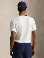 Polo Ralph Lauren Ceramic White Wimbledon Short Sleeve Custom Fit Performance T-Shirt - Image 2 of 3