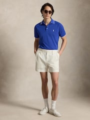 Polo Ralph Lauren Blue Wimbledon Short Sleeve Custom Fit Performance Pique Polo Shirt - Image 2 of 5