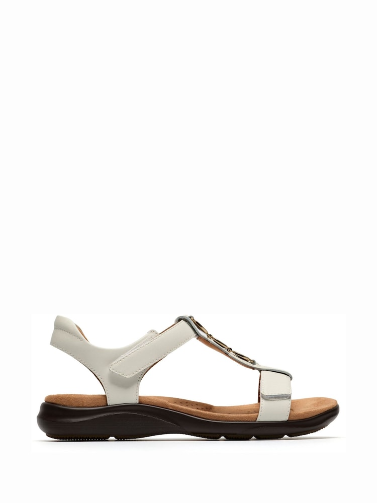 Clarks White Kitly Gem Sandals - Image 1 of 6