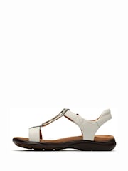 Clarks White Kitly Gem Sandals - Image 2 of 6