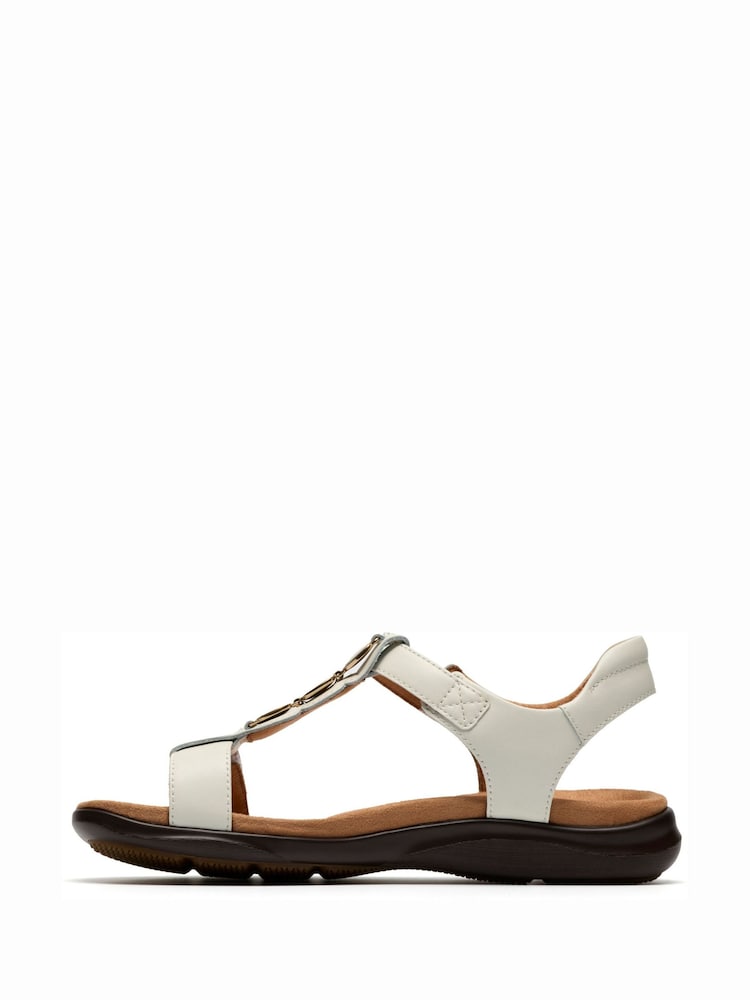 Clarks White Kitly Gem Sandals - Image 2 of 6