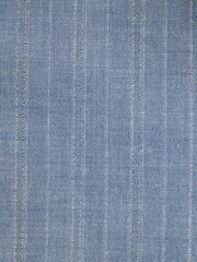 Chambray Blue Slim Fit Stripe Suit Jacket - Image 12 of 12