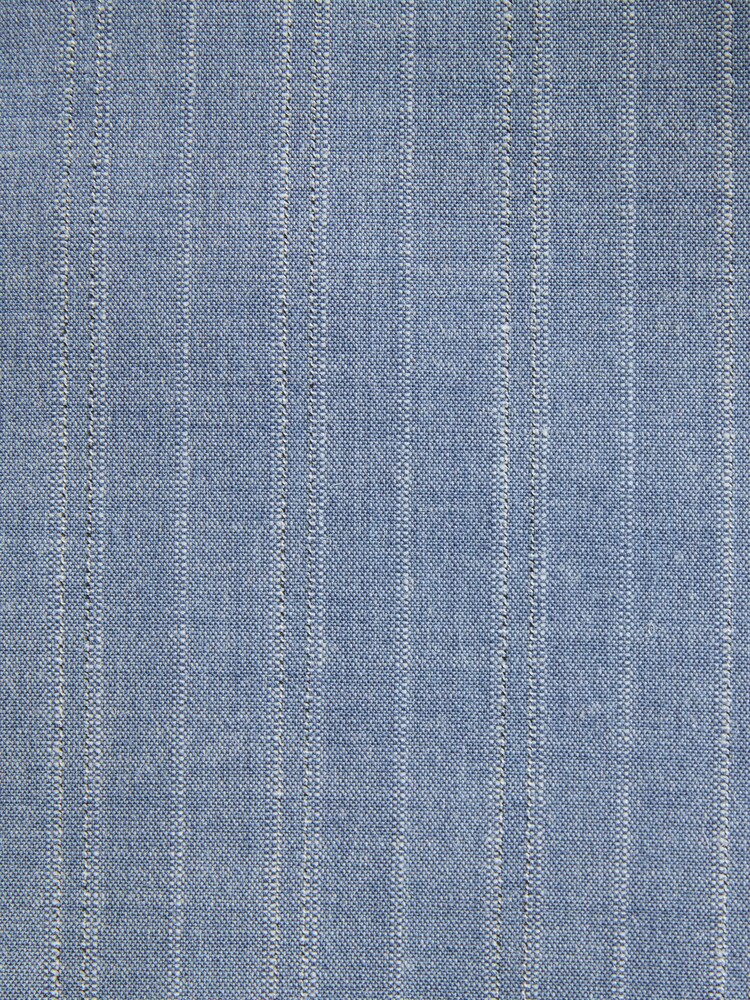 Chambray Blue Slim Fit Stripe Suit Jacket - Image 12 of 12