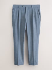 Chambray blau - Gestreifter Slim Fit-Anzug: Hose - Bild 6 von 10