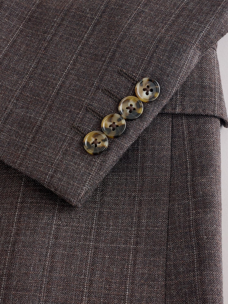 Brun - Smal passform Brun Merinoull Dressjakke - Bilde 11 av 11