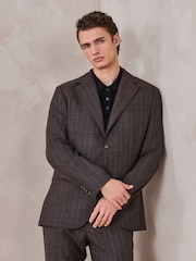 Brun - Smal passform Brun Merinoull Dressjakke - Bilde 2 av 11