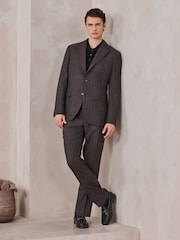 Brun - Smal passform Brun Merinoull Dressjakke - Bilde 3 av 11