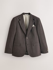 Brun - Smal passform Brun Merinoull Dressjakke - Bilde 6 av 11