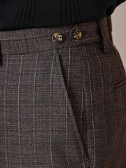 Brun - Slim Fit Brune Merinoull Dressbukser - Bilde 4 av 9