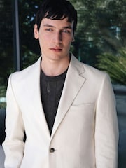 Ecru - N.Premium Tailored Fit Linen Suit Jacket - Bild 5 von 13