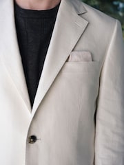 Ecru - N.Premium Tailored Fit Linen Suit Jacket - Bild 6 von 13