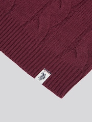 Morado - U.S. Polo Assn. Boys Cable Knit Crew Jumper - Imagen 7 de 7