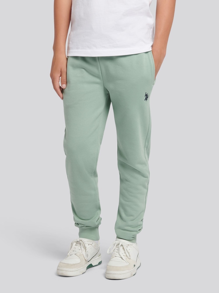 U.S. Polo Assn. Green Boys Double Horsemen Loopback Joggers - Image 1 of 8 U.S. Polo Assn. Green Boys Double Horsemen Loopback Joggers - Image 1 of 8