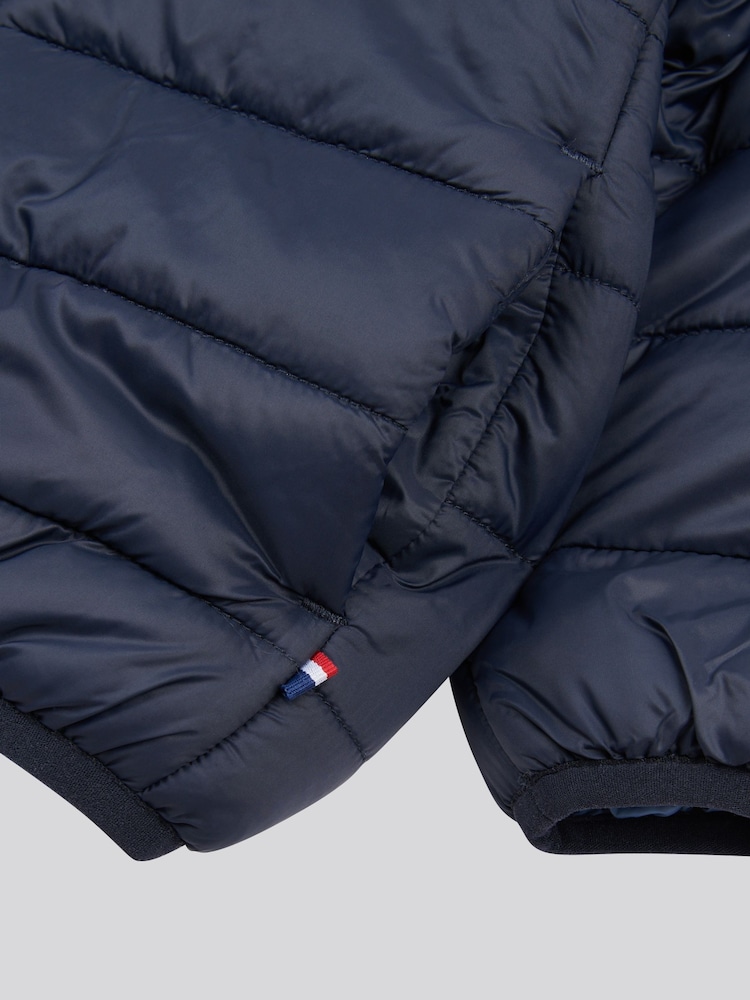 U.S. Polo Assn. Navy Blue Hooded Quilted Jacket with Peak - Image 4 of 4