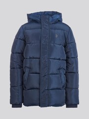 U.S. Polo Assn. Blue Heavy Puffer Coat - Image 1 of 4