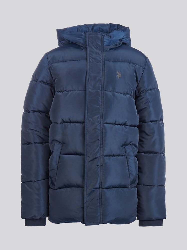 U.S. Polo Assn. Blue Heavy Puffer Coat - Image 1 of 4