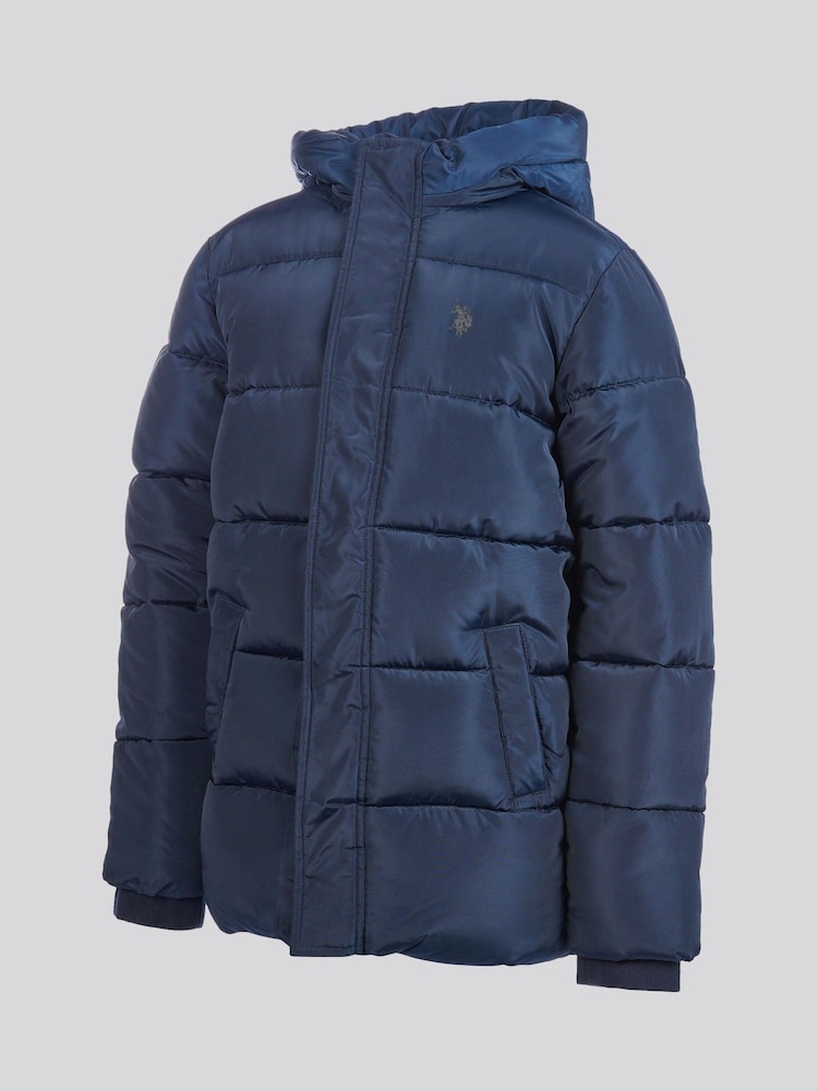 U.S. Polo Assn. Blue Heavy Puffer Coat - Image 2 of 4 U.S. Polo Assn. Blue Heavy Puffer Coat - Image 2 of 4