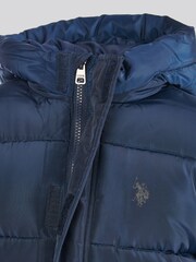 U.S. Polo Assn. Blue Heavy Puffer Coat - Image 4 of 4