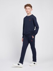 U.S. Polo Assn. Blue Double Horsemen Crew Sweatshirt - Image 3 of 10
