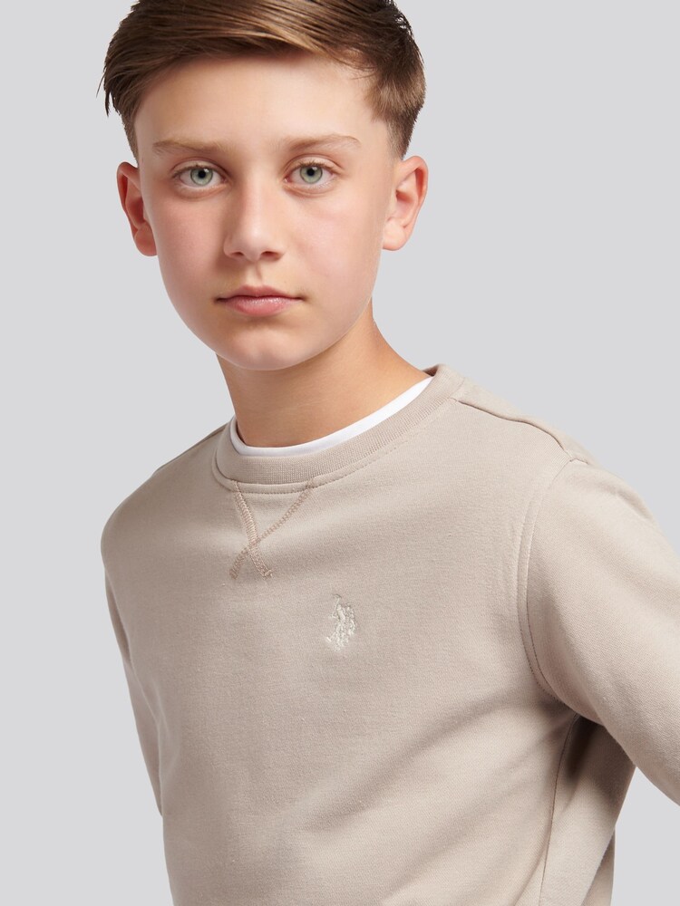U.S. Polo Assn. Natural Double Horsemen Crew Sweatshirt - Image 2 of 10